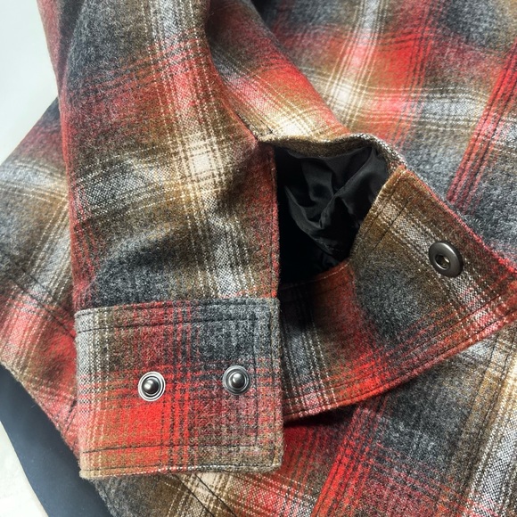 Pendleton Men’s Two-Layer Wool Blend Shirt Jacket RED M - Picture 6 of 10